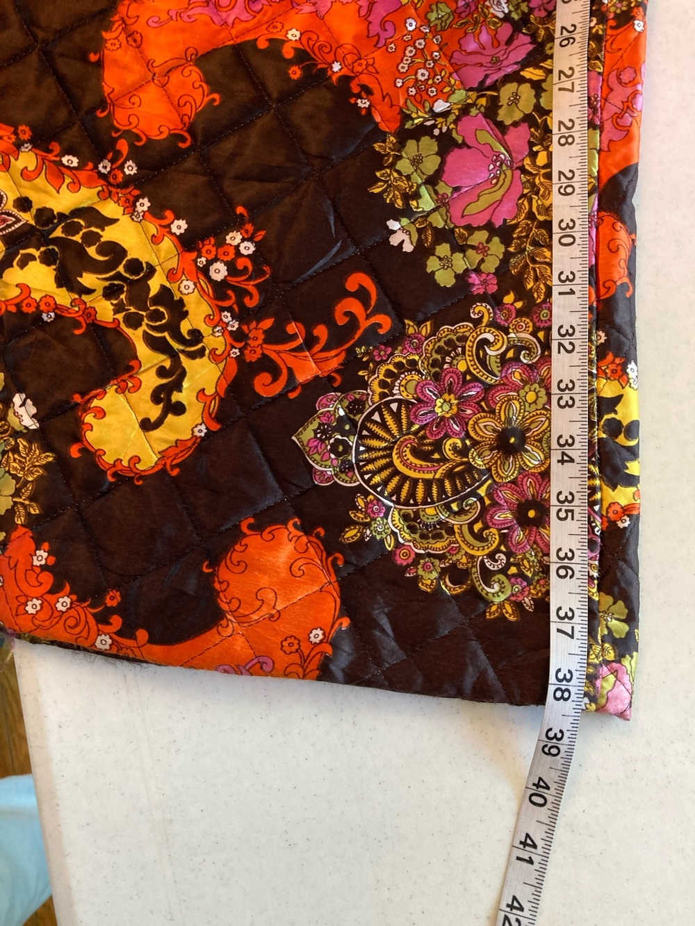 Vintage Byer of California QuiltedPaisley A-Line Skirt - Picture 6 of 6